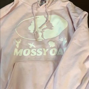 Mossy Oak Light Pink Hooded Sweatshirt
